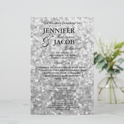 Programm | Kristallsilber (Stehend Vorderseite)