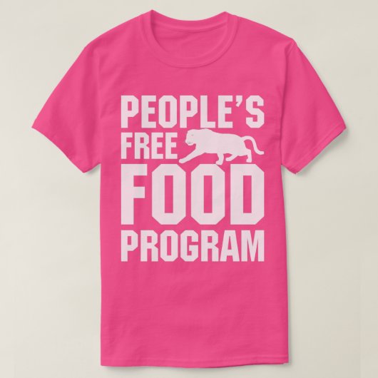 Programm "Lebensmittel für Menschen ohne Nahrung" T-Shirt (Design vorne)