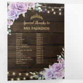 Programm "lila bezauberter Wald - Quinceañera" (Innen Erste Seite)