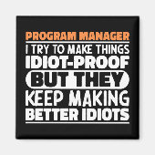 Programm-Manager Ich versuche Dinge zu Lustigen Sp Magnet (Vorne)