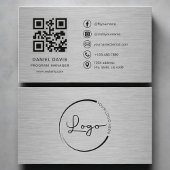 Programm-Manager Metal QR Code Visitenkarte