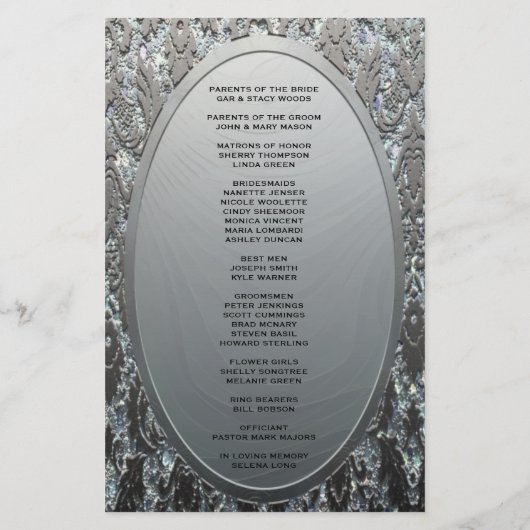 Programm | Metallgeätzter Silberschau (Rückseite)