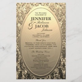 Programm | Metallischer geätzter Goldene Look