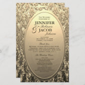 Programm | Metallischer geätzter Goldene Look (Vorne/Hinten)