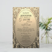 Programm | Metallischer geätzter Goldene Look (Stehend Vorderseite)