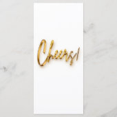 Programm - Minimalistisches 3d-Gold-Tex-Design (Rückseite)