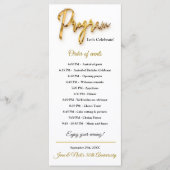 Programm - Minimalistisches 3d-Gold-Tex-Design (Vorderseite)