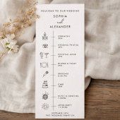 Programm Moderne Hochzeit.