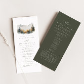 Programm "Outdoor Mountain Wedding Order of Events