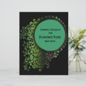 Programm Pg 1-2 für die Beerdigung der Keltischen  (Stehend Vorderseite)