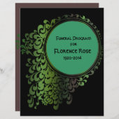 Programm Pg 1-2 für die Beerdigung der Keltischen  (Vorne/Hinten)