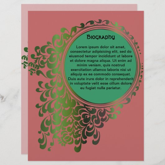 Programm Pg 5-6 zur Beerdigung der Keltischen Heid (Vorne/Hinten)