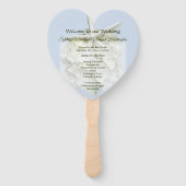 Programm "Seaside Garden Heart Shaped Wedding Fan" Fächer (Vorderseite)