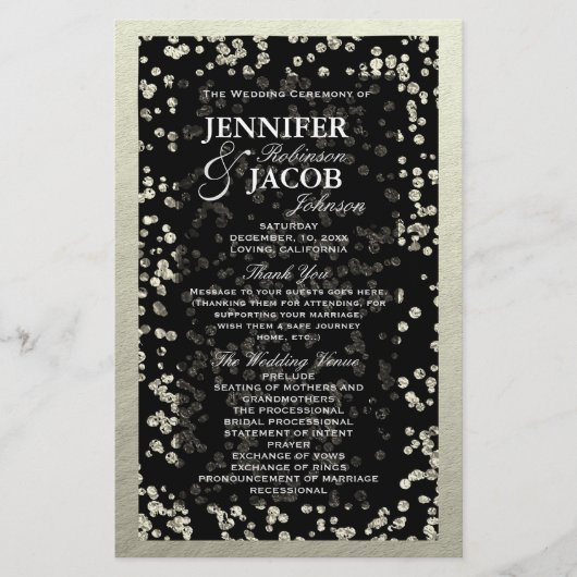 Programm | Silver Confetti (Vorderseite)