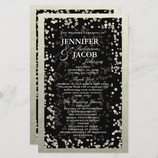 Programm | Silver Confetti (Vorne/Hinten)