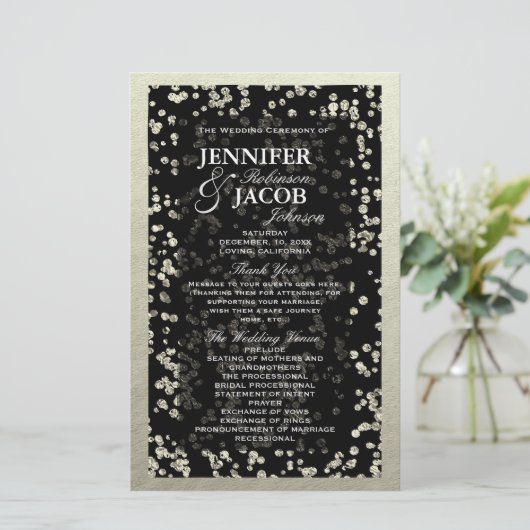 Programm | Silver Confetti (Stehend Vorderseite)