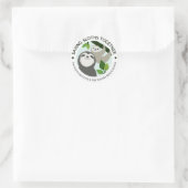Programm "Sloths Together" rett | Logo-Aufkleber Runder Aufkleber (Tasche)