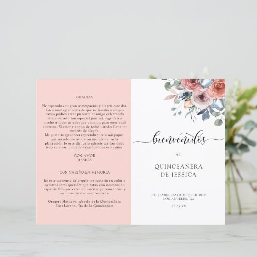 Programm "Spanisch, Blüten und Blauer Flora und Qu (Stehend Vorderseite)