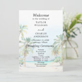 Programm Tropical Beach Hochzeit in Urlaubsort (Stehend Vorderseite)