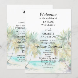 Programm Tropical Beach Hochzeit in Urlaubsort