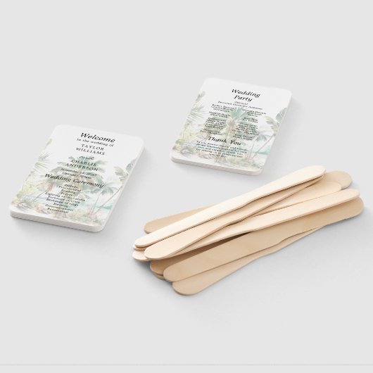 Programm Tropical Beach Hochzeit in Urlaubsort Fächer (Non-assembled)