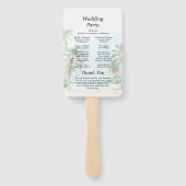 Programm Tropical Beach Hochzeit in Urlaubsort Fächer (Rückseite)