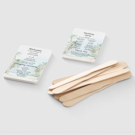 Programm Tropical Beach Hochzeit in Urlaubsort Fächer (Non-assembled)