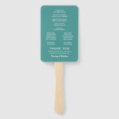 Programm Tropical Beach Hochzeit in Urlaubsort Fächer (Rückseite)