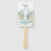 Programm Tropical Beach Hochzeit in Urlaubsort Fächer (Rückseite)