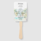 Programm Tropical Beach Hochzeit in Urlaubsort Fächer (Vorderseite)