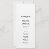 Programm "Vereinfachung des Brautparty" (Vorderseite)