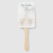 Programm "Wasserfarbrosen und Kalligrafie" Fächer (Rückseite)