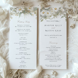 Programm Wedding Wild Daisies