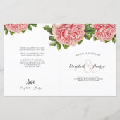 PROGRAMM "WEDDZEREMONY" Blume Rosa Blütenblättrige (Vorderseite)