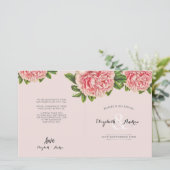 PROGRAMM "WEDDZEREMONY" Blume Rosa Blütenblättrige (Stehend Vorderseite)