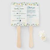 Programm "Whimsical Garden Wild Blume" - Zeitplan Fächer (Vorne und Hinten)