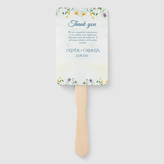 Programm "Whimsical Garden Wild Blume" - Zeitplan Fächer (Rückseite)