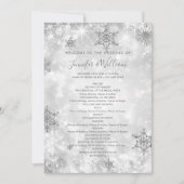 Programm zum Feierlichen Silver Winter Wedding (Vorderseite)