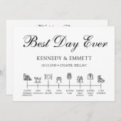 Programm zum Hochzeitstag (Vorne/Hinten)