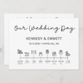 Programm zum Hochzeitstag (Vorne/Hinten)