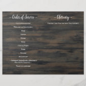 Programm zur Beerdigung des Lebensbudgets für Mili (Rückseite)