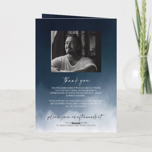 Programm zur Beerdigung von Dienstfalten der Marin (Rückseite)