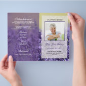 Programm zur Beerdigung von Lavendelfeldern | In L Flyer (Hand)