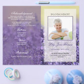 Programm zur Beerdigung von Lavendelfeldern | In L Flyer (Einzeln)