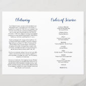 Programm zur Beerdigung von Sonnenblumen (Rückseite)