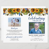 Programm zur Beerdigung von Sonnenblumen (Vorne/Hinten)