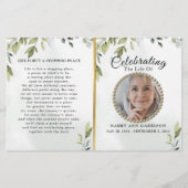 Programm zur botanischen Feier des Lebens (Vorderseite)