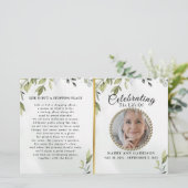 Programm zur botanischen Feier des Lebens (Stehend Vorderseite)