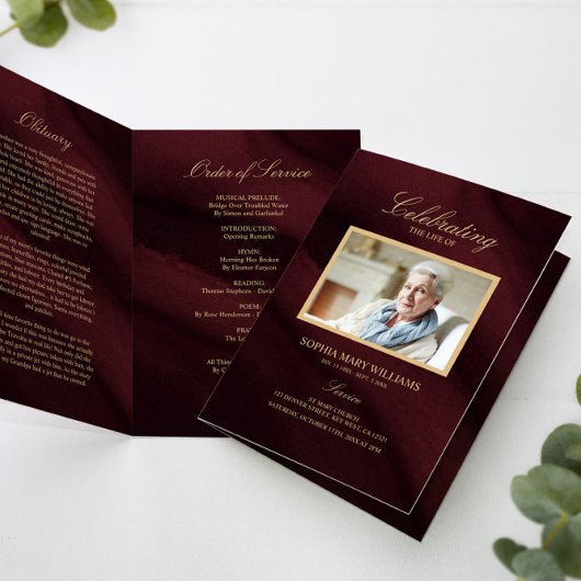 Programm zur Erinnerung an Burgundy- und Goldkalli