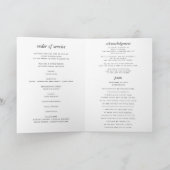 Programm zur Feier des Lebens in liebevoller Erinn (Innenseite)